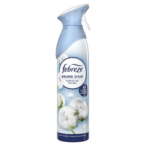 Febreze Désodorisant Aerosol Brume d'Air Pureté de Coton 185ml