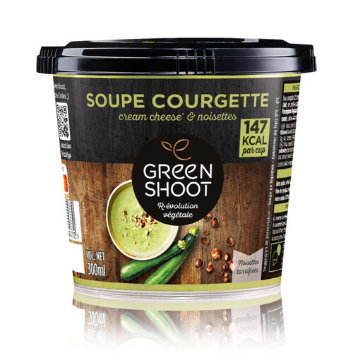 Greenshoot soupe de courgette parmesan & noisettes 300ml