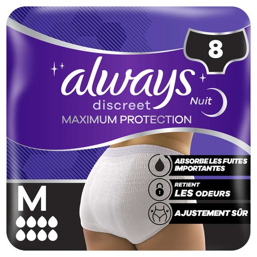 Always Discreet Culottes Protection Maximale Taille M x32
