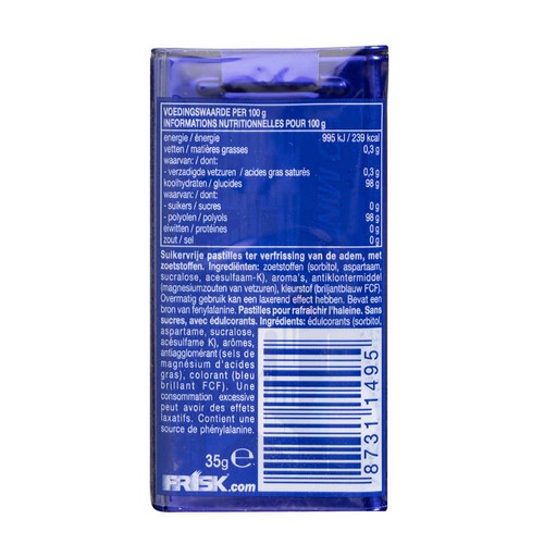 Frisk Ästilles Menthe Sans Sucres x50 - 35g