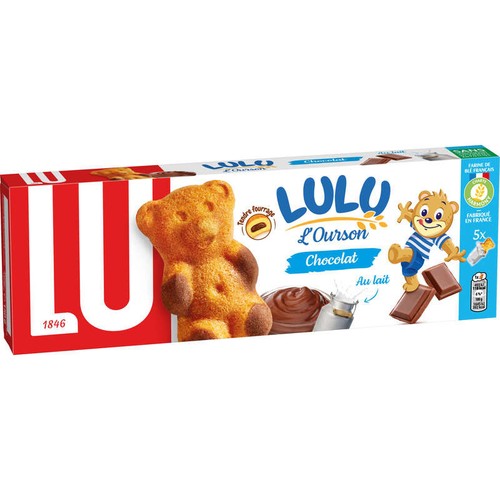 Lu Lulu L'Ourson Gâteaux fourrés au Chocolat 150g