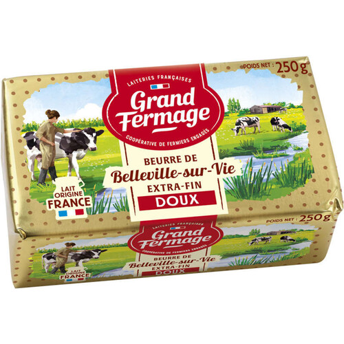 Grand Fermage Beurre Doux Plaquette Aop 250g