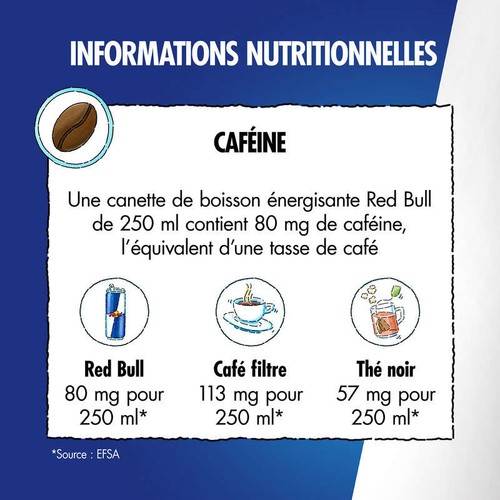 Red Bull regular Boisson énergisante Le pack de 4x25cl