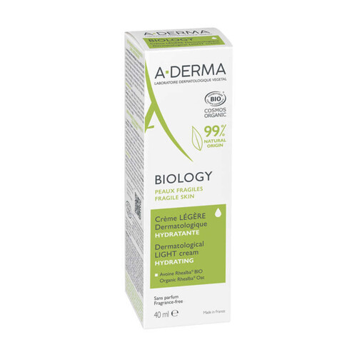 [Para] A-Derma Biology Crème Légère Dermatologique Hydratante Bio 40ml