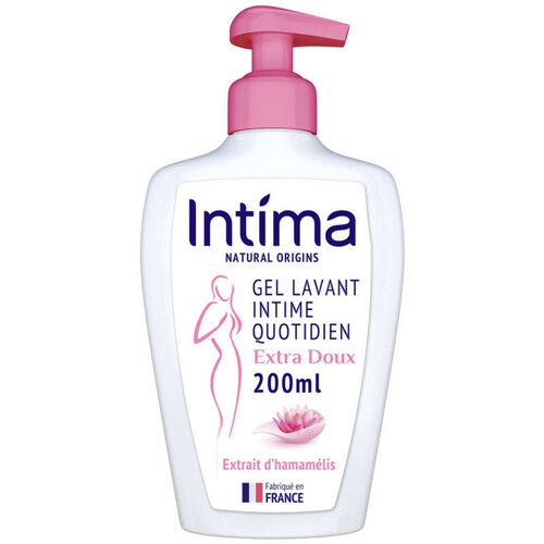 Intima Natural Gel Toilette Intime Extra Doux Hamamélis  200ml