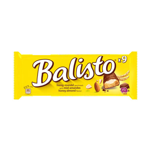 Balisto Barres chocolat, miel et amandes 166,5g