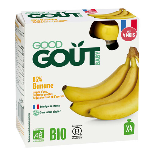 Good Goût Banane 4 x 85g