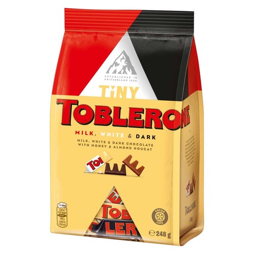 Toblerone Assortiment 3 saveurs Milk, Dark et White 248g