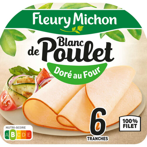 Fleury Michon Blanc de Poulet Doré au Four x6 190g