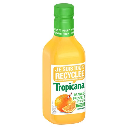 Tropicana Pur Jus Frais d'Orange Avec Pulpe la Bouteille de 90cl