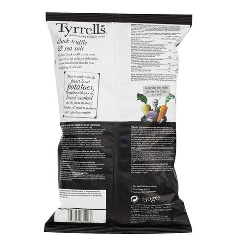 Tyrrell's Chips Truffe Noire & Sel de Mer 150g