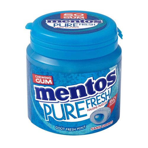 Mentos Pure Fresh Mint sans sucres 50 dragées - 100 g