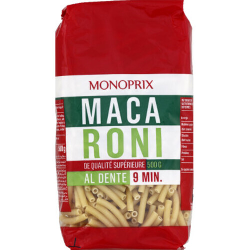 Monoprix Macaroni Qualité Supérieure 500g