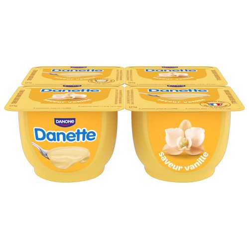 Danette Crème Dessert Vanille Le Pack De 4x125g