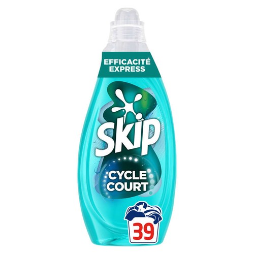 Skip Lessive liquide Mon cycle court parfait Efficacité express x39