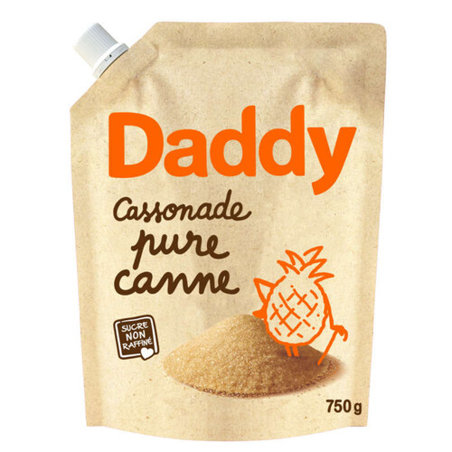 Daddy Cassonade Pure Canne La Poche Kraft 750g