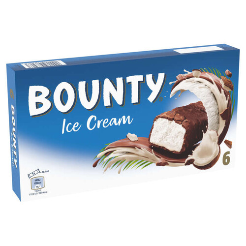 Bounty Barres glacées x6 - 235g