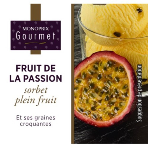 Monoprix Gourmet Sorbet fruit de la passion 325 g
