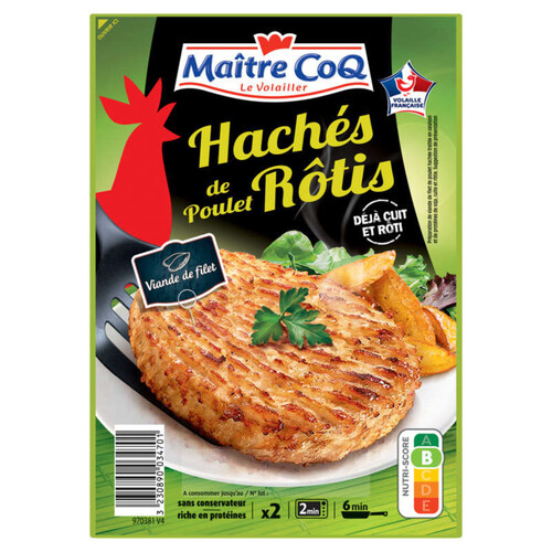 Maître Coq Hachés de Poulet Rôtis 180g