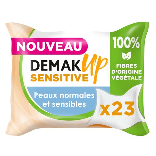 Demak'Up Lingettes À Démaquiller Sensitive Peaux Normales Et Sensibles X23