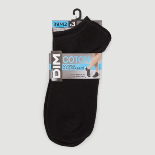 Dim Chaussettes en Cotton Confortable & Respirable Taille 43/46 x3