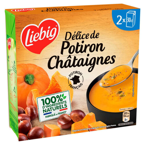 Liebig soupe potiron français & châtaignes 2x 30cl
