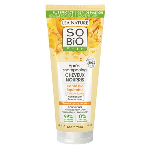 SO'BiO Étic Après-Shampooing Cheveux nourris au Karité 250ml