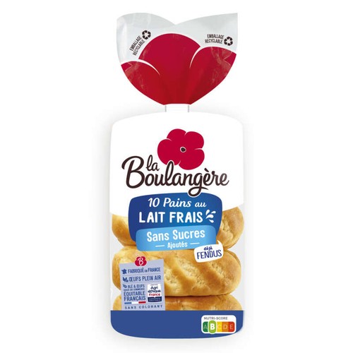 La Boulangère Pains au Lait Frais x10 350g