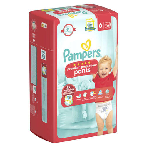 Pampers Couches Culottes Premium Protection T6 x15