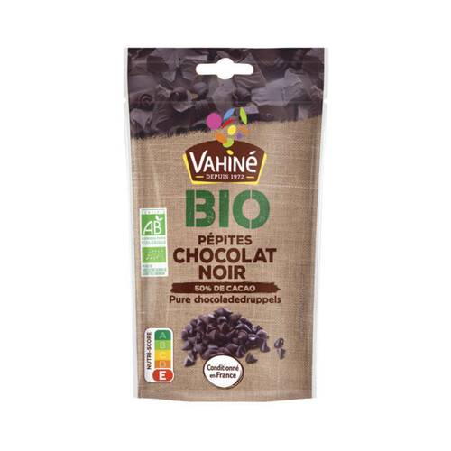 Vahiné Pépites au chocolat noir Bio 100g