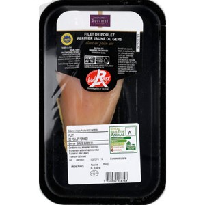 Monoprix Gourmet Filet De Poulet Fermier Blanc Du Gers Label Rouge 140g