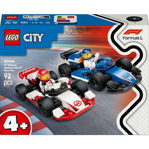 LEGO City Voitures de Course Williams Racing et Haas F1 4+
