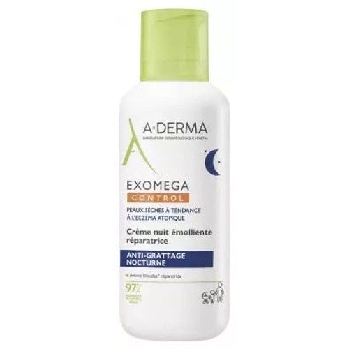 A-Derma Exomega Control Crème Nuit Émolliente Réparatrice 400ml