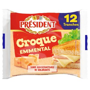 Président Croque Emmental x12 Tranches 200g