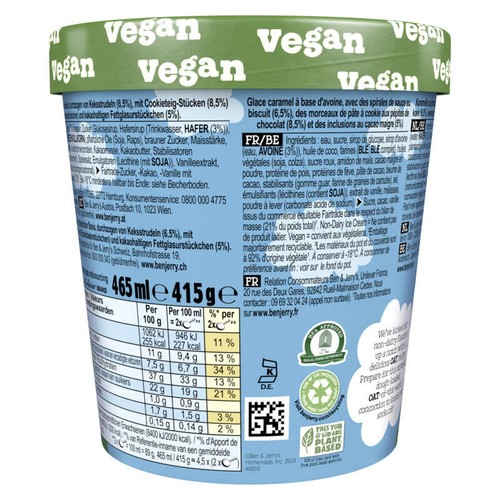 Ben & Jerry's Glace Cookies on Cookie Dough 415g