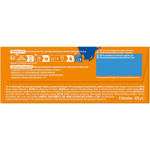 Nestlé Cônes Extreme salted caramel x6 426g