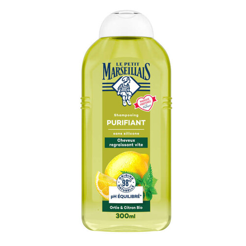 Le Petit Marseillais shampooing purifiant 300ml