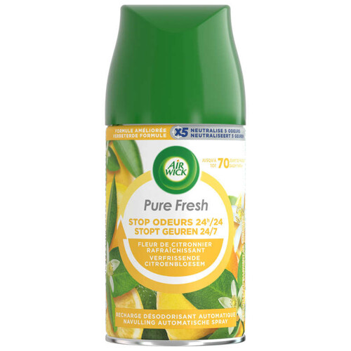 Air Wick Recharge Freshmatic Pure Fresh Rafraichissant Fleurs De Citronnier 250 Ml 250Ml