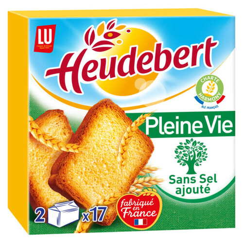 Lu Heudebert Pleine Vie Biscottes Sans Sel 300g