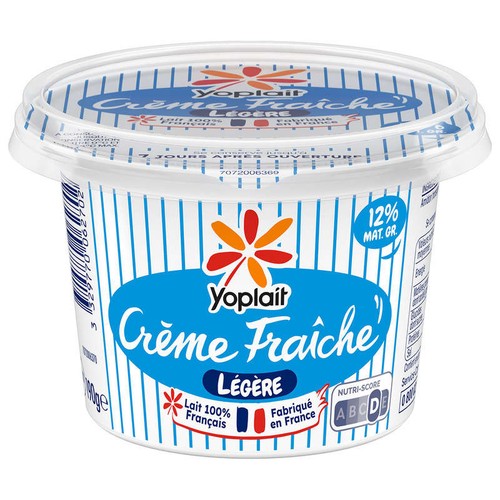 Yoplait Crème fraiche épaisse légère 12% pot 190g
