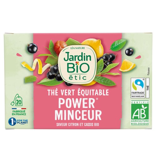 Thé Minceur & Détox Bio BIOPTIMAL - Fabriqué En France - Vegan - 150g