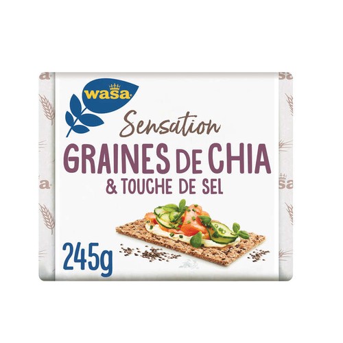 Wasa Tartine Croustillante Sensation aux graines de chia & touche de sel 245g