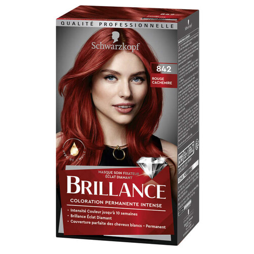 Schwarzkopf Brillance Coloration Cheveux Rouge Cachemire 842