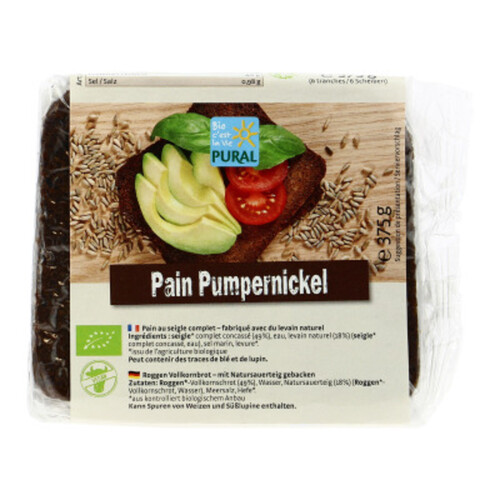 [Par Naturalia] Pural Pain Pumpernickel Bio 375g