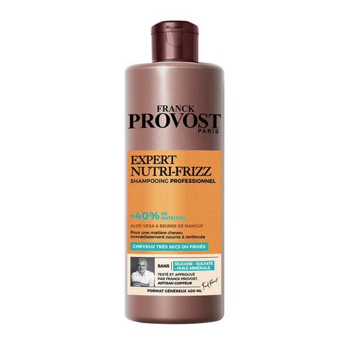 Franck Provost Expert Nutri-Frizz Shampooing Sans Sulfate Cheveux Frisés 400ml