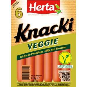 Herta Knacki Saucisses végétales x6  210g