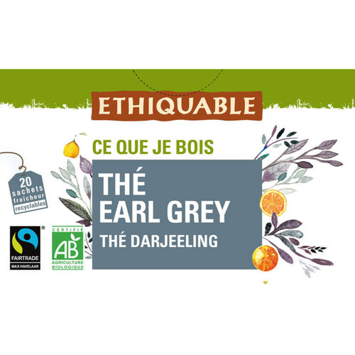 Ethiquable Thé Earl Grey Bio 36G