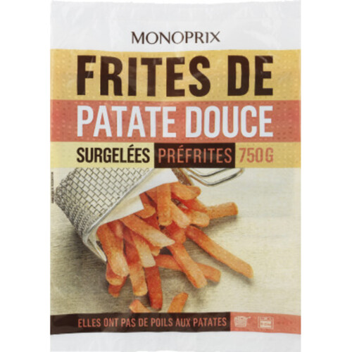 Monoprix Frites de patate douce préfrites 750g