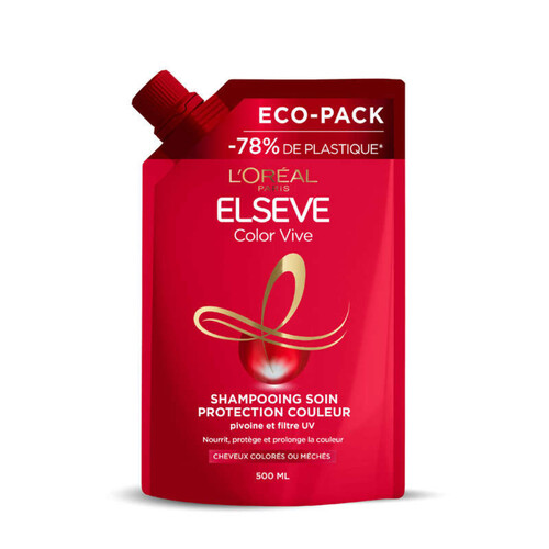 Elseve Shampooing Soin Protection Couleur Cheveux Colorés Color-Vive 500ml