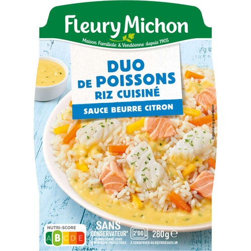 Fleury Michon Riz Et Poisson Cuisiné 280g